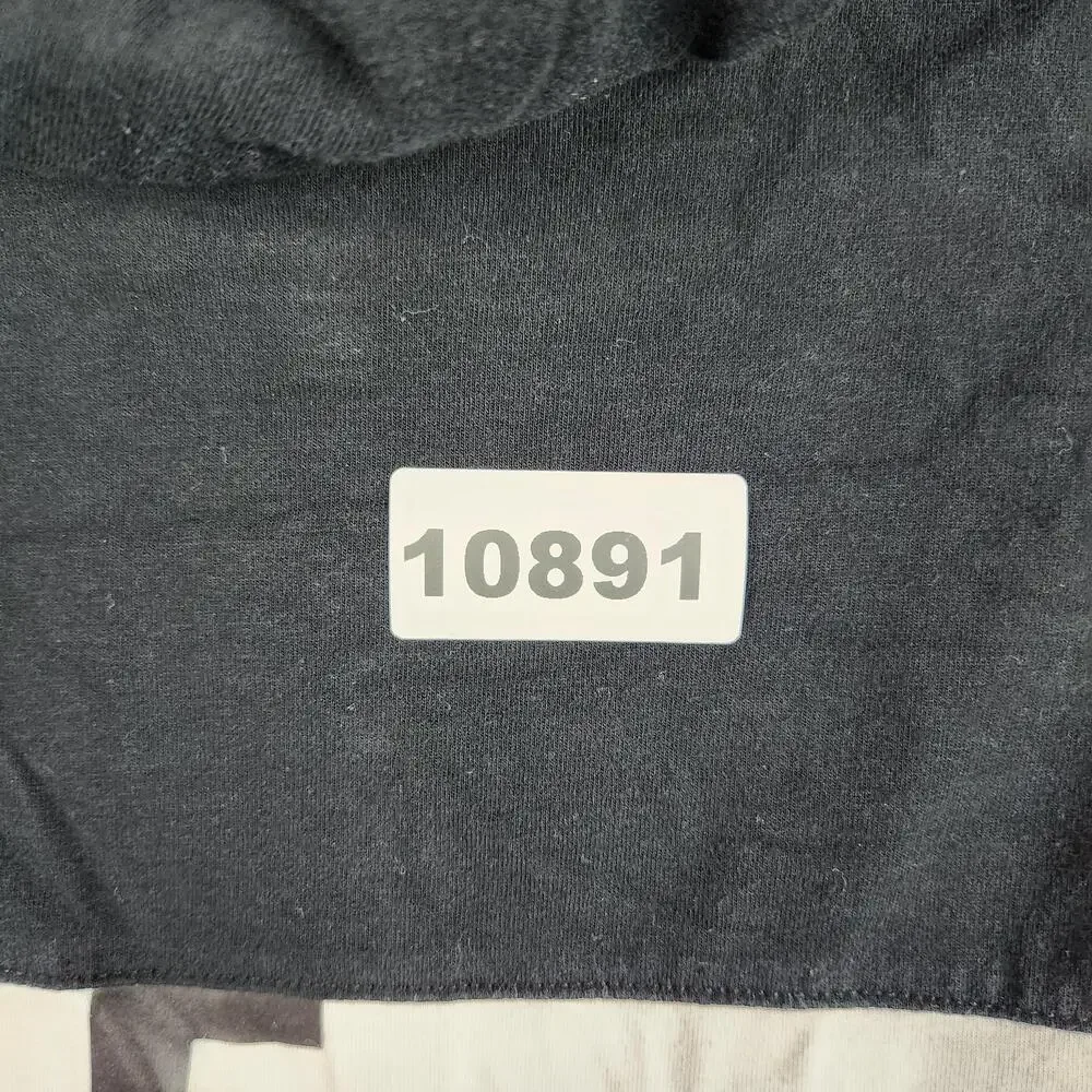 American Eagle Hoodie Mens Medium Black Active Flex Lightweight Sweatshirt Logo